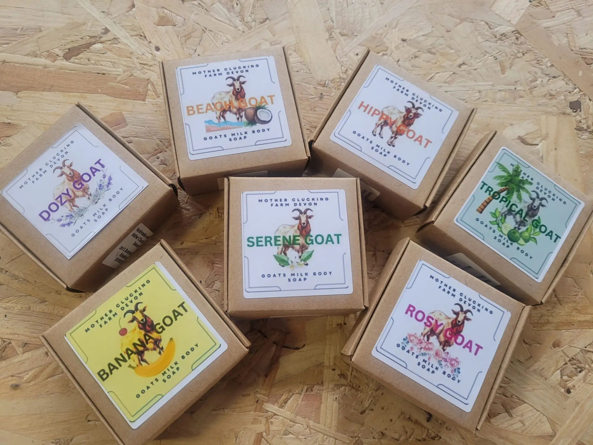 goats milk soap collection