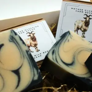 Beach Goat Goats Milk Soap with Coconut  Activated Charcoal Escape to paradise with Beach Goat infused with the tropical scent of coconut and the detoxifying power of activated charcoal This nourishing bar cleanses hydrates and balances your skin leaving it smooth and refreshed Handmade with love on our family farm