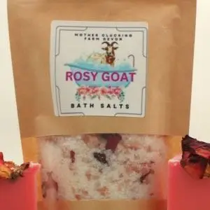 rosy goat bath salts