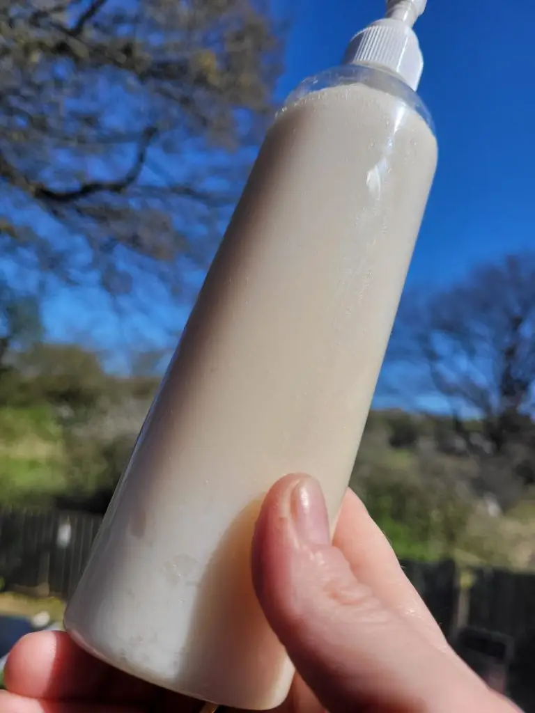 new liquid goats milk soap