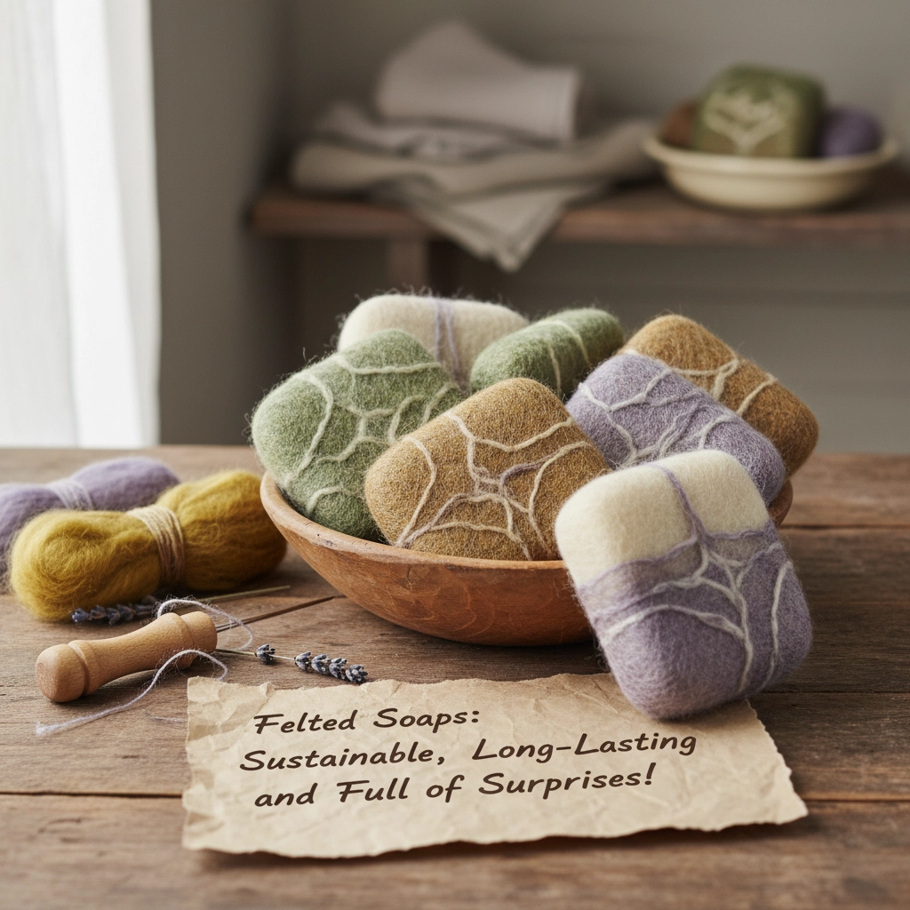 Felted Soaps: Sustainable, Long-Lasting, and Full of Surprises!